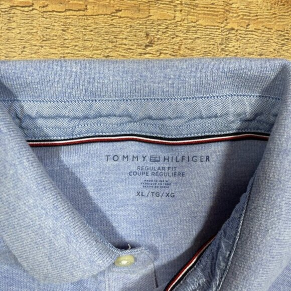 Men's Tommy Hilfiger Blue Short Sleeve Polo Shirt size XL - Picture 3 of 4